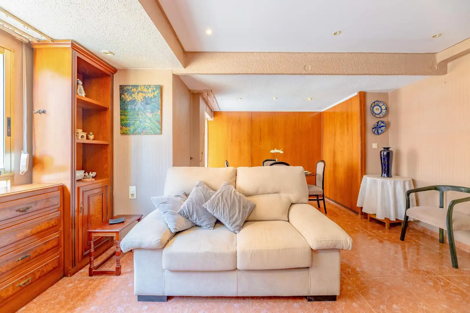 Living room of Flat for sale in Quatre Carreres