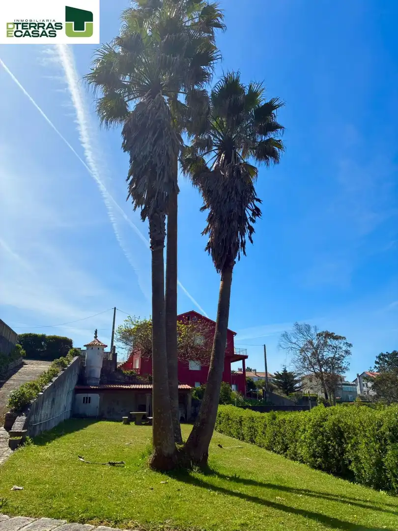 Außenansicht von Haus oder Chalet zur Miete in Sanxenxo mit Klimaanlage, Privatgarten und Parkett