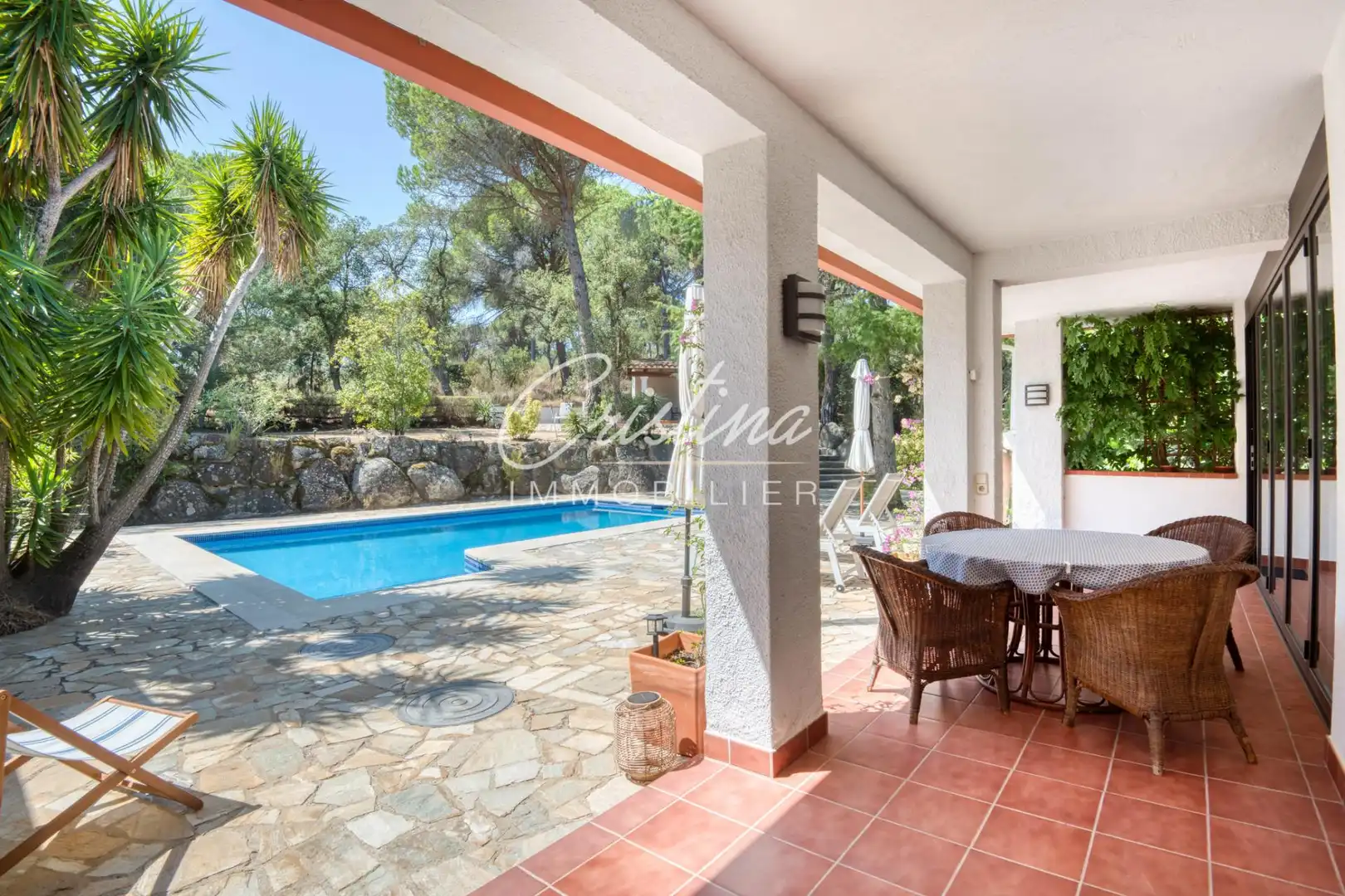 Terrassa de Casa o xalet en venda en Santa Cristina d'Aro amb Calefacció i Piscina