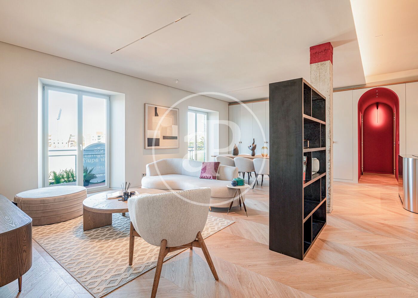 Sala de estar de Piso en venta en  Madrid Capital con Aire acondicionado, Calefacción y Terraza