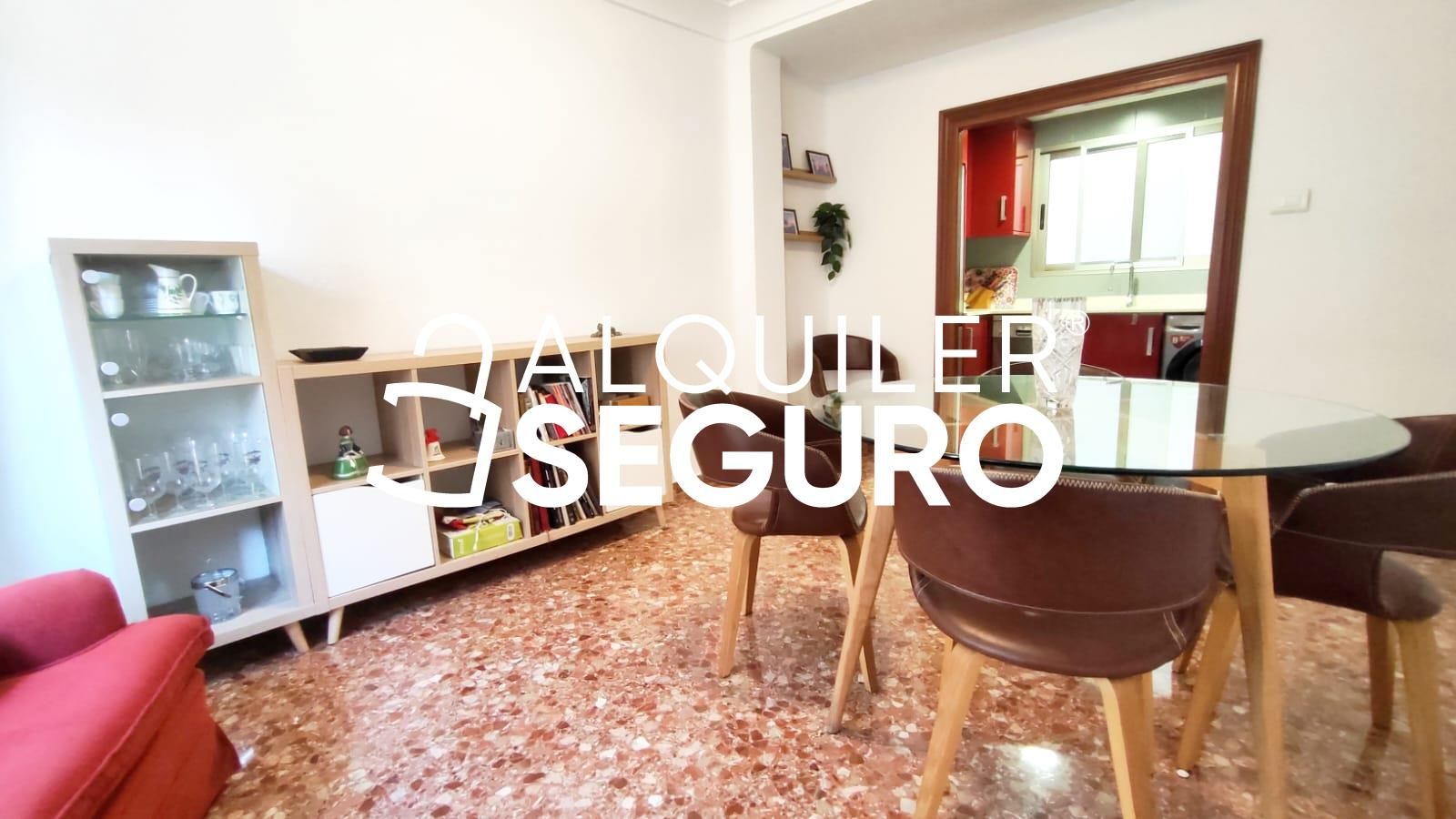 Sala de estar de Piso de alquiler en  Valencia Capital con Terraza y Amueblado