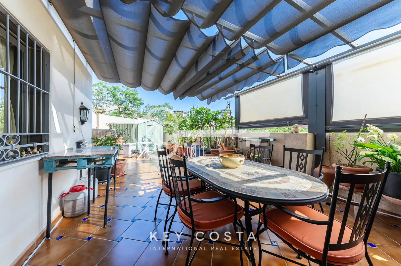 Terrace of Flat for sale in Alicante / Alacant  with Air Conditioner, Heating and Private garden