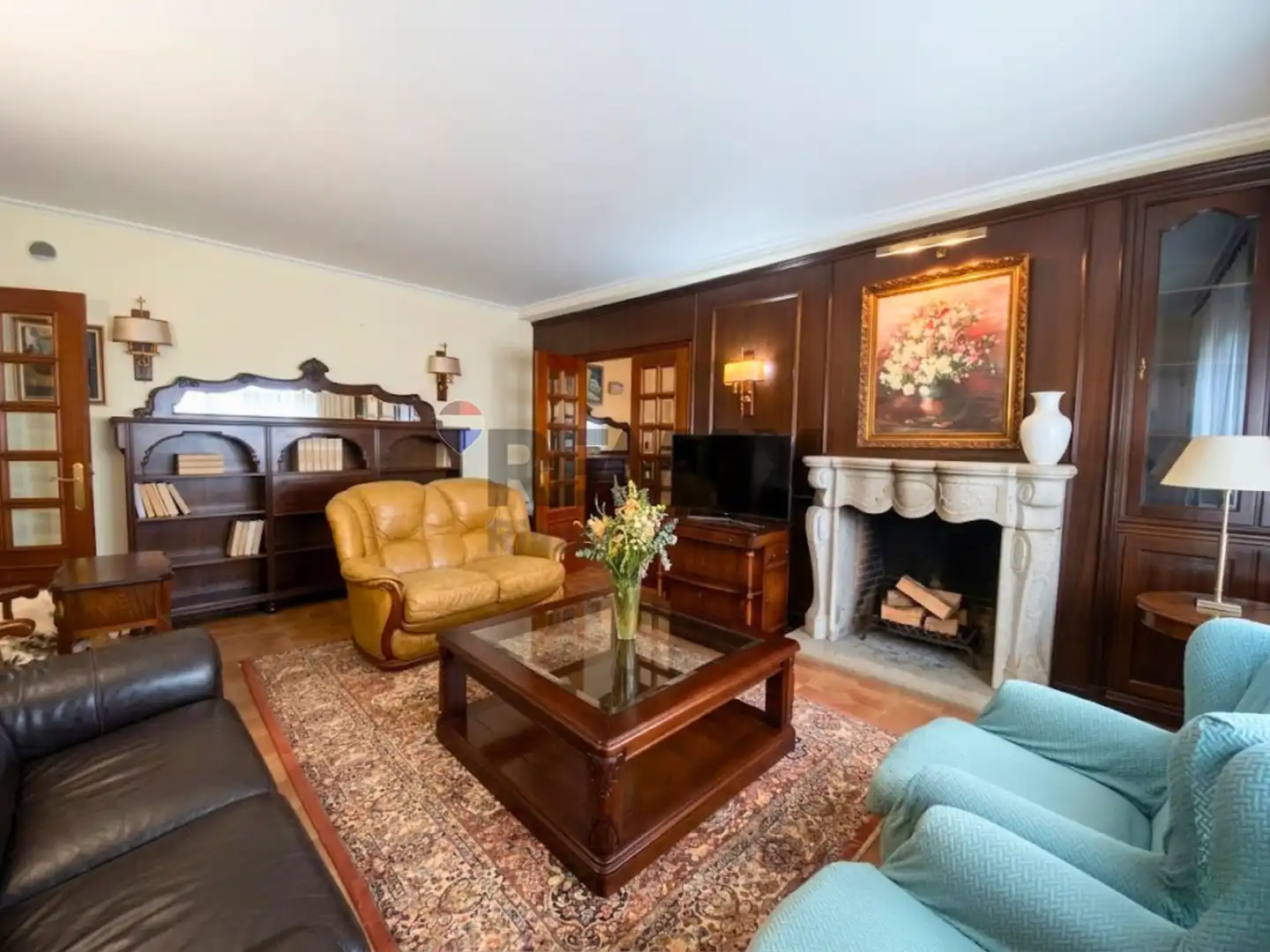 Sala de estar de Casa o chalet en venta en Ames con Calefacción, Jardín privado y Terraza