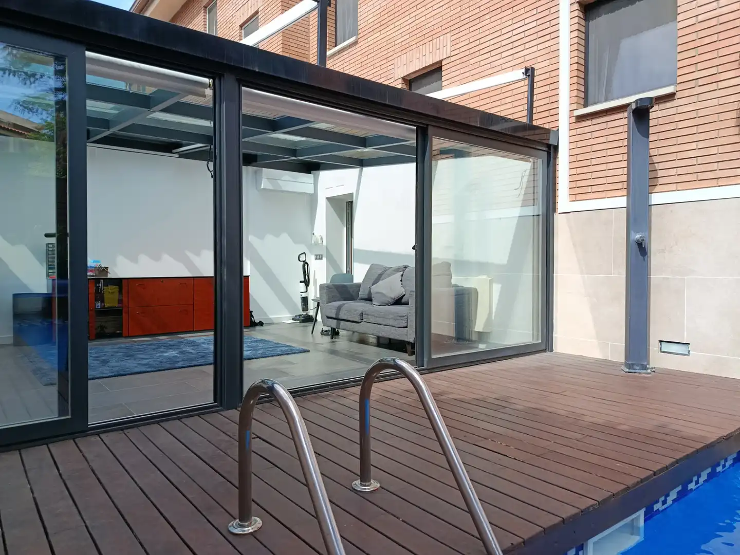 Terrassa de Casa adosada en venda en Girona amb Aire condicionat, Calefacció i Jardí privat