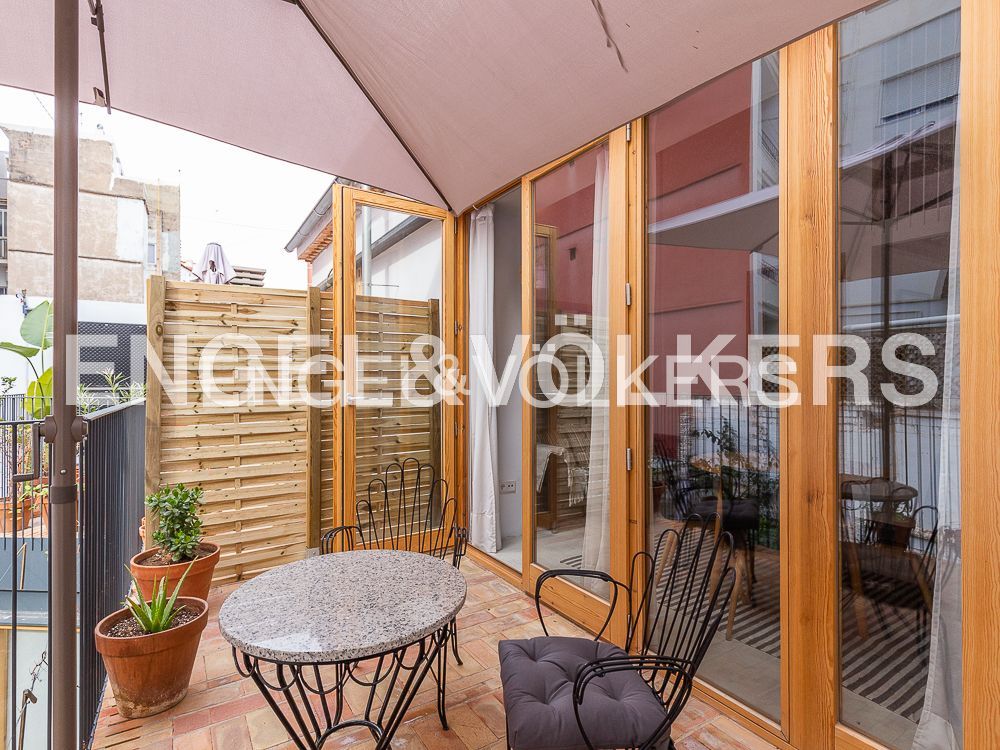 Terrace of Apartment to rent in  Valencia Capital  with Air Conditioner, Heating and Parquet flooring