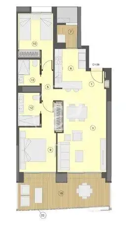 Piso en venta en Benidorm con Aire acondicionado, Calefacción y Jardín privado