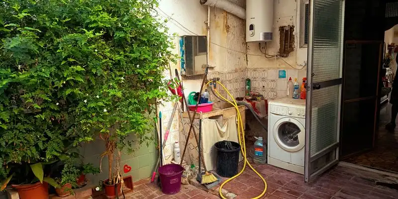 Cuina de Casa adosada en venda en Gandia amb Terrassa, Traster i Moblat