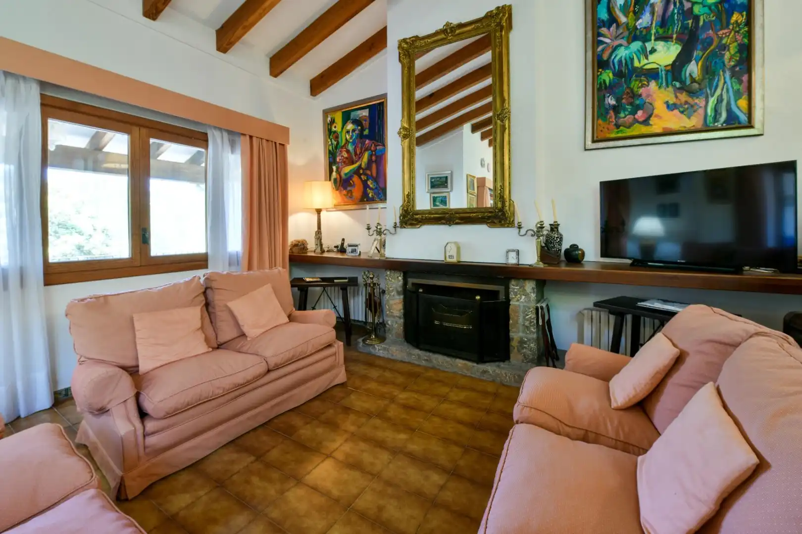 Sala de estar de Casa o chalet en venta en  Palma de Mallorca con Aire acondicionado, Calefacción y Jardín privado