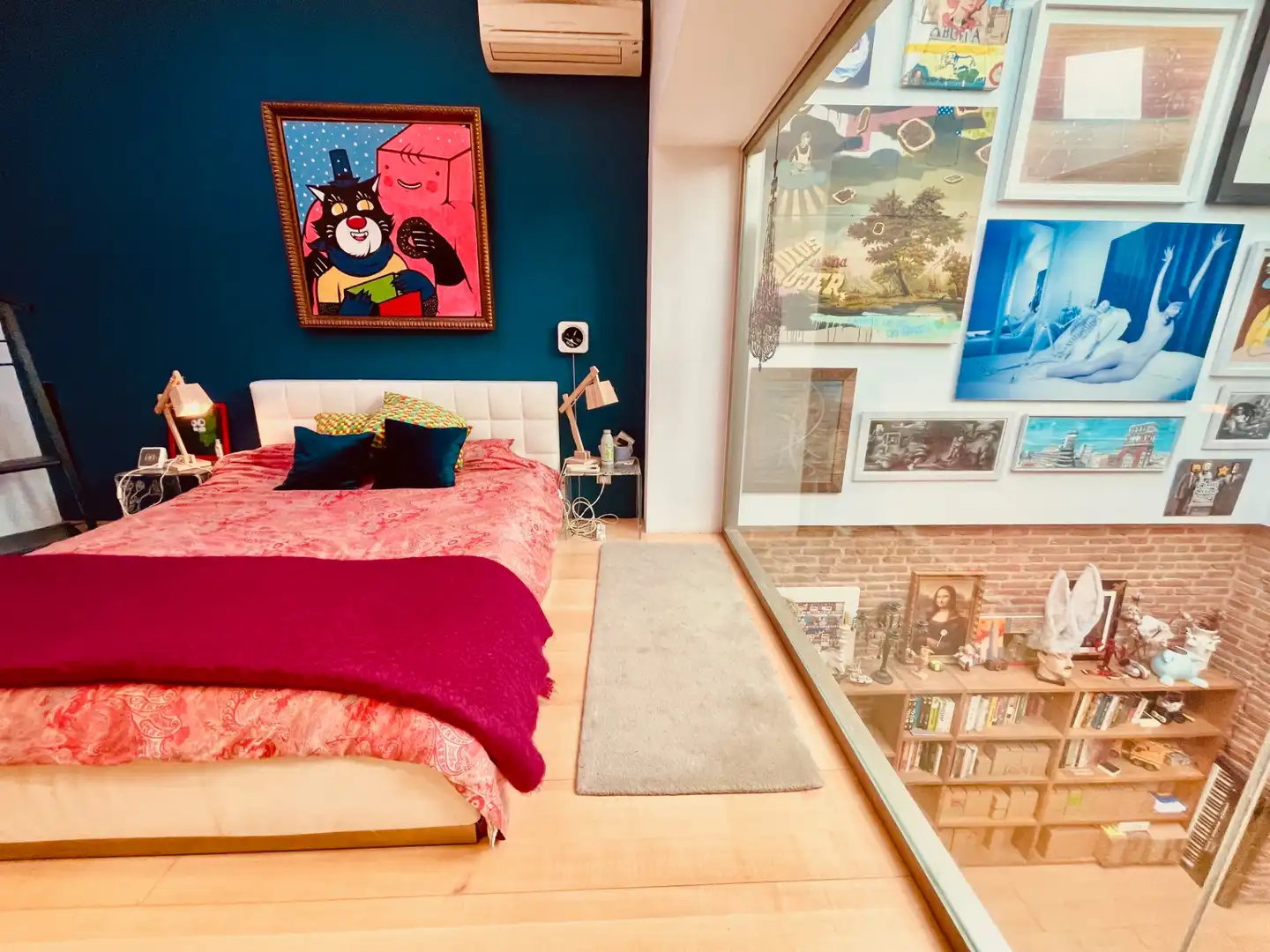 Schlafzimmer von Maisonette zur Miete in Madrid mit Klimaanlage, Heizung und Möbliert