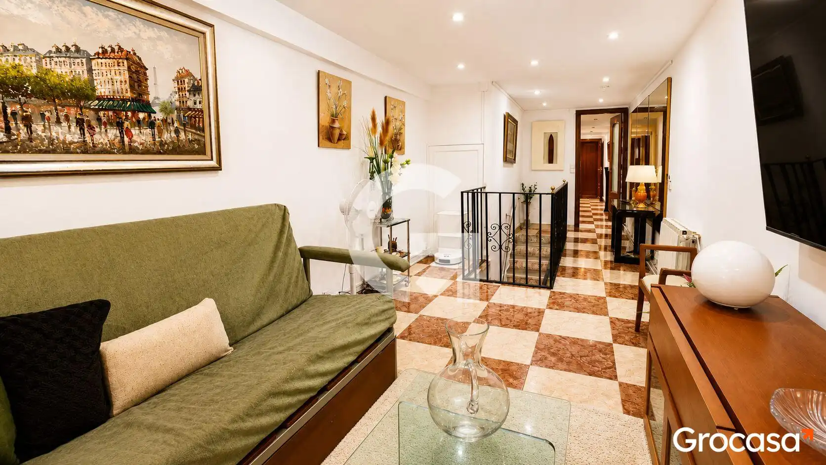 Living room of Flat for sale in Barcelona  with Air Conditioner and Heating
