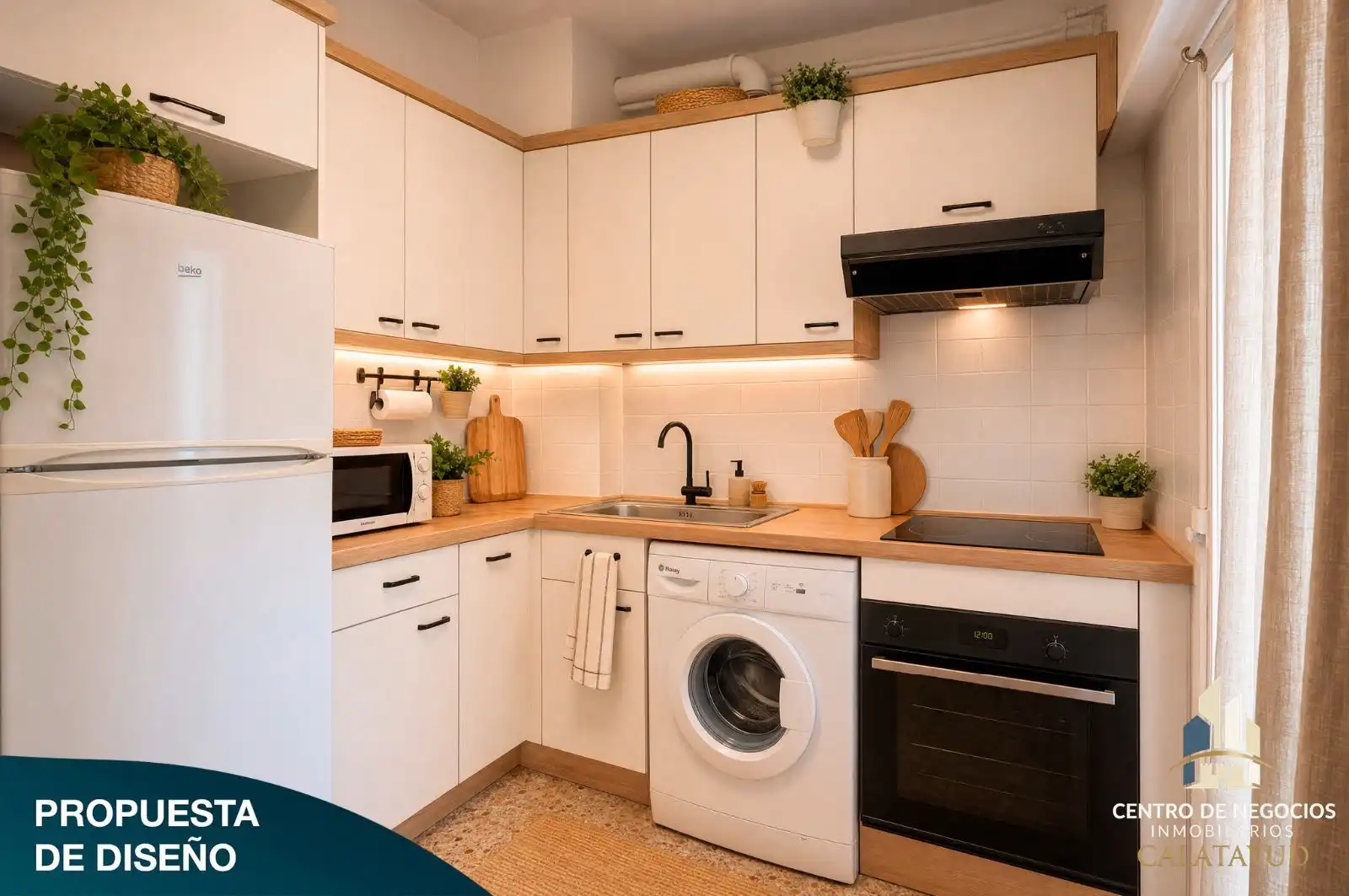 Küche von Wohnung zum Verkauf in Calatayud mit Heizung, Terrasse und Möbliert