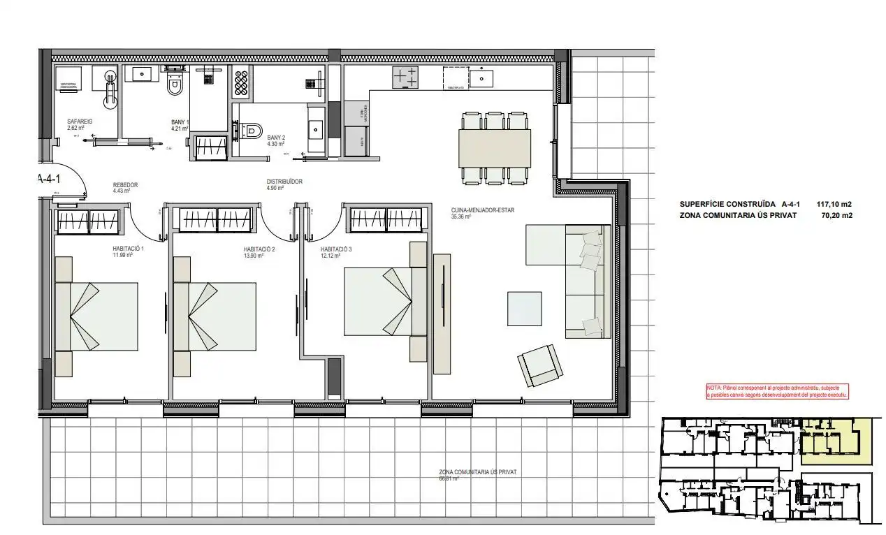 Piso en venta en Carrer del Cedre, Santa Coloma