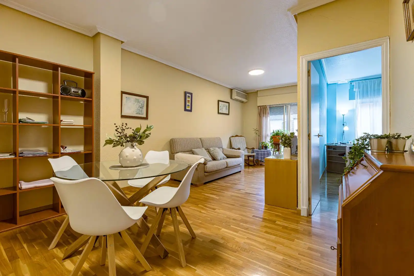 Sala de estar de Piso en venta en Murcia con Aire acondicionado, Parquet y Trastero