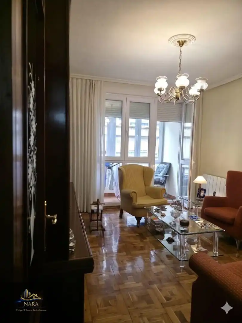 Wohnzimmer von Wohnung zum Verkauf in Santander mit Heizung, Parkett und Möbliert