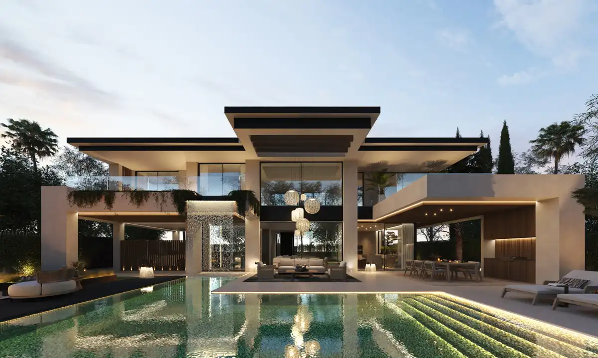 Vista exterior de Casa adosada en venta en Marbella con Terraza, Trastero y Alarma