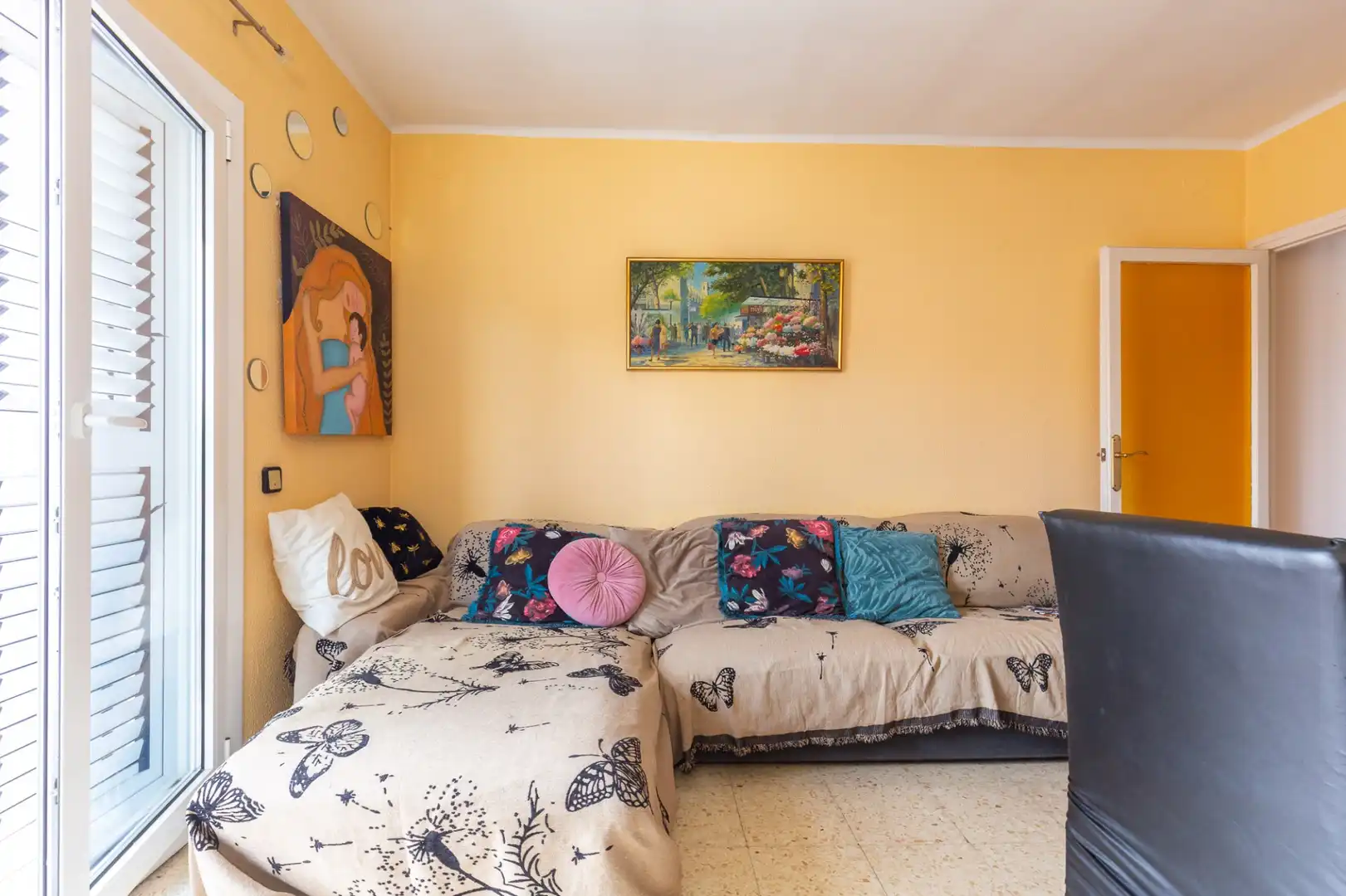 Sala d'estar de Àtic en venda en Sant Cugat del Vallès amb Balcó