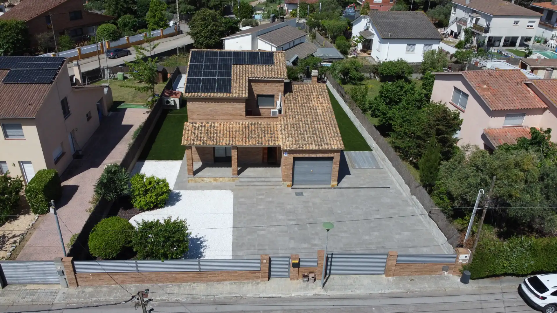 Exterior view of Houses for sale in Sant Antoni de Vilamajor  with Air Conditioner, Heating and Private garden