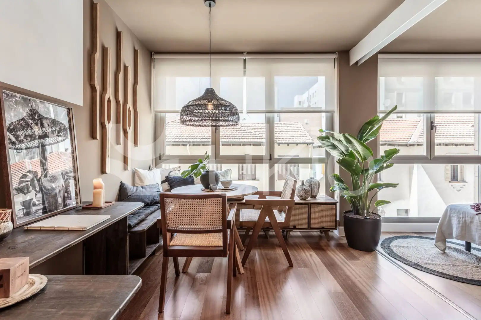 Comedor de Apartamento de alquiler en Madrid con Aire acondicionado, Calefacción y Amueblado