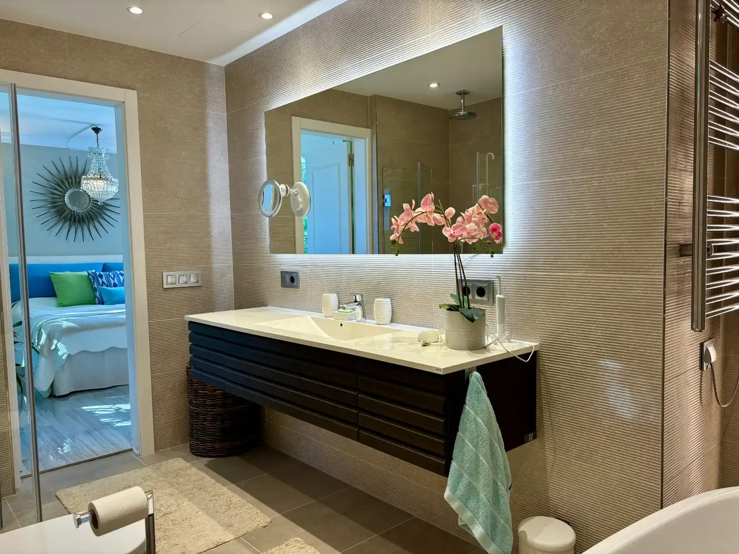 Badezimmer von Dachboden zum Verkauf in Calvià mit Klimaanlage, Heizung und Terrasse