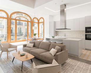 Living room of Flat to rent in  Barcelona Capital  with Air Conditioner, Heating and Terrace