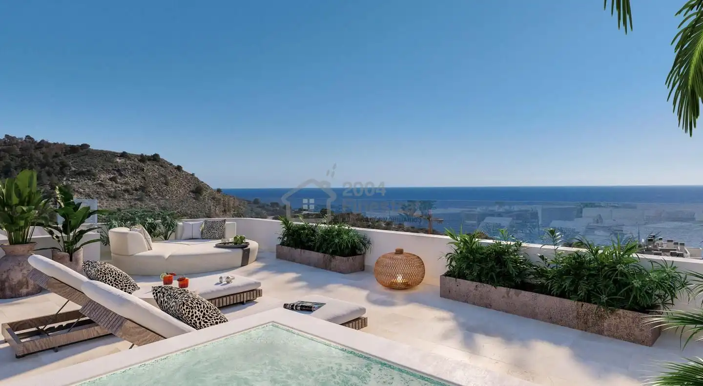 Terraza de Piso en venta en Villajoyosa / La Vila Joiosa con Aire acondicionado, Jardín privado y Terraza