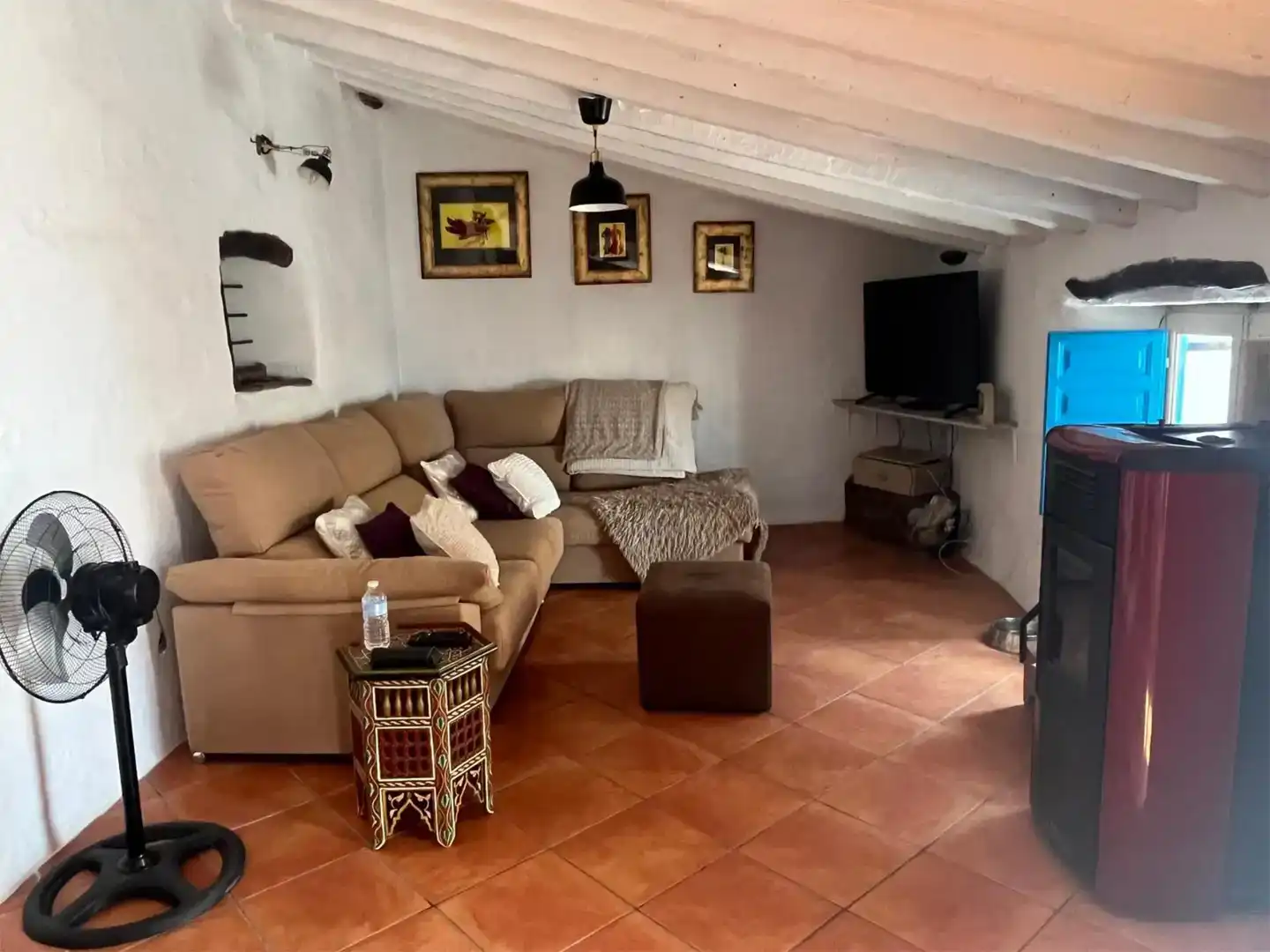 Sala d'estar de Casa o xalet en venda en Taberno amb Aire condicionat