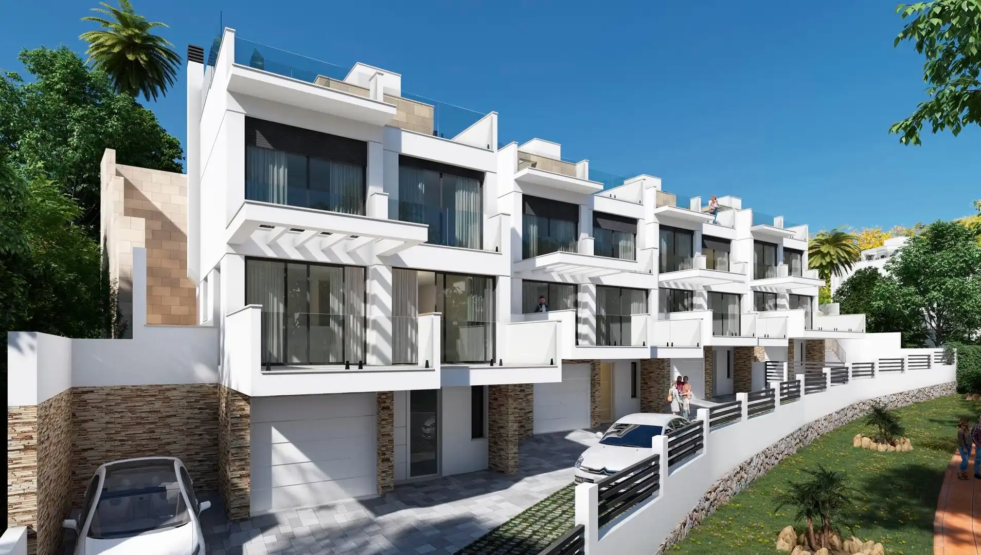 Vista exterior de Casa adosada en venta en Nerja con Terraza, Trastero y Balcón