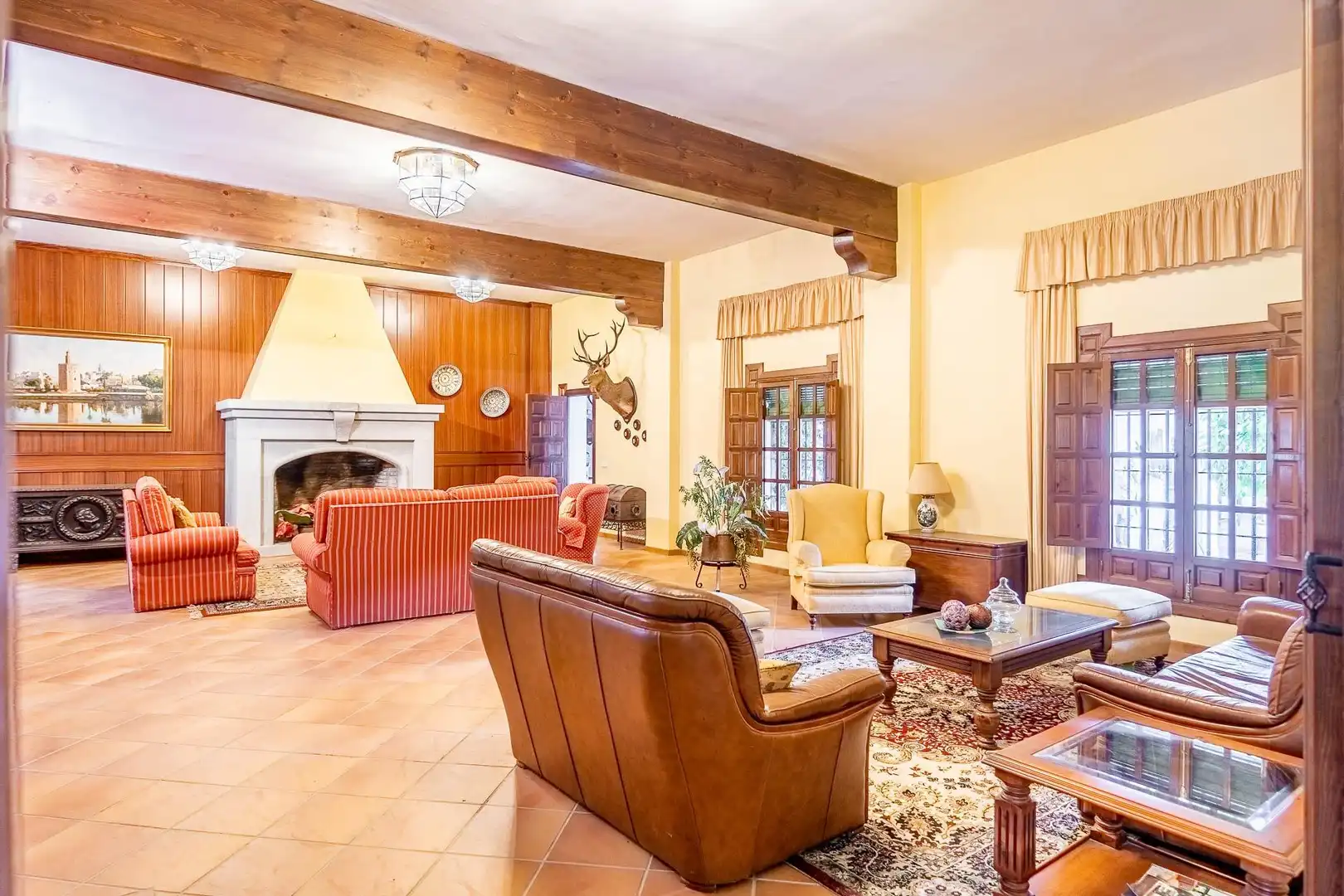 Sala de estar de Finca rústica en venta en Valencina de la Concepción con Jardín privado, Terraza y Trastero