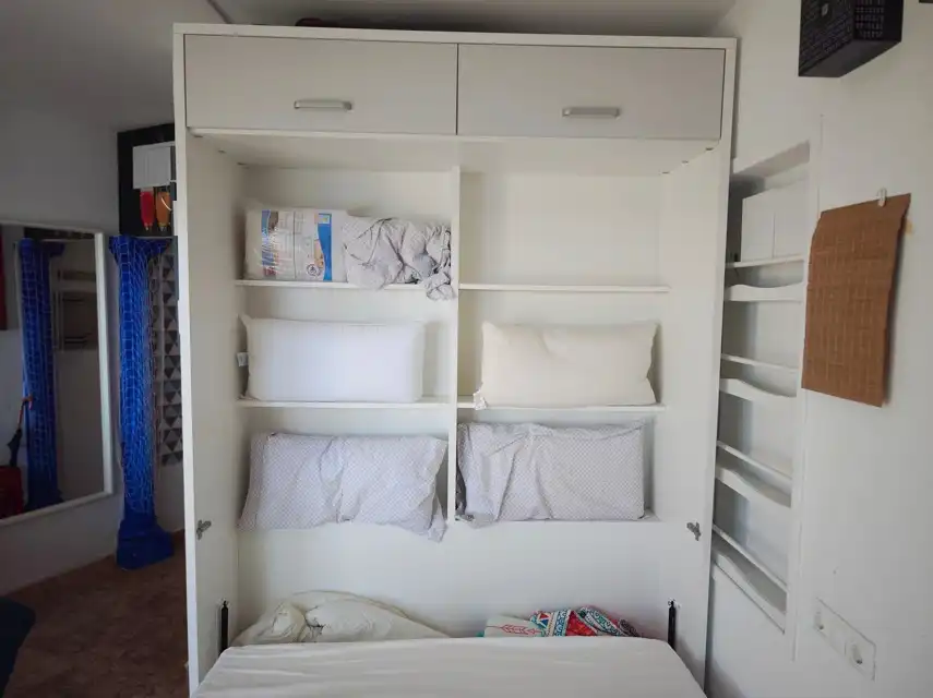 Schlafzimmer von Wohnung zum Verkauf in Fuengirola mit Klimaanlage, Terrasse und Möbliert