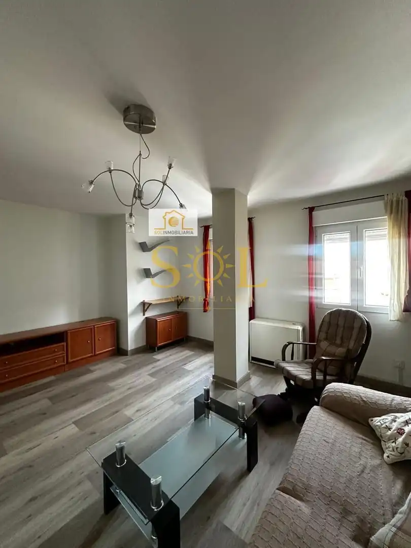 Sala d'estar de Apartament en venda en León Capital  amb Calefacció, Parquet i Moblat