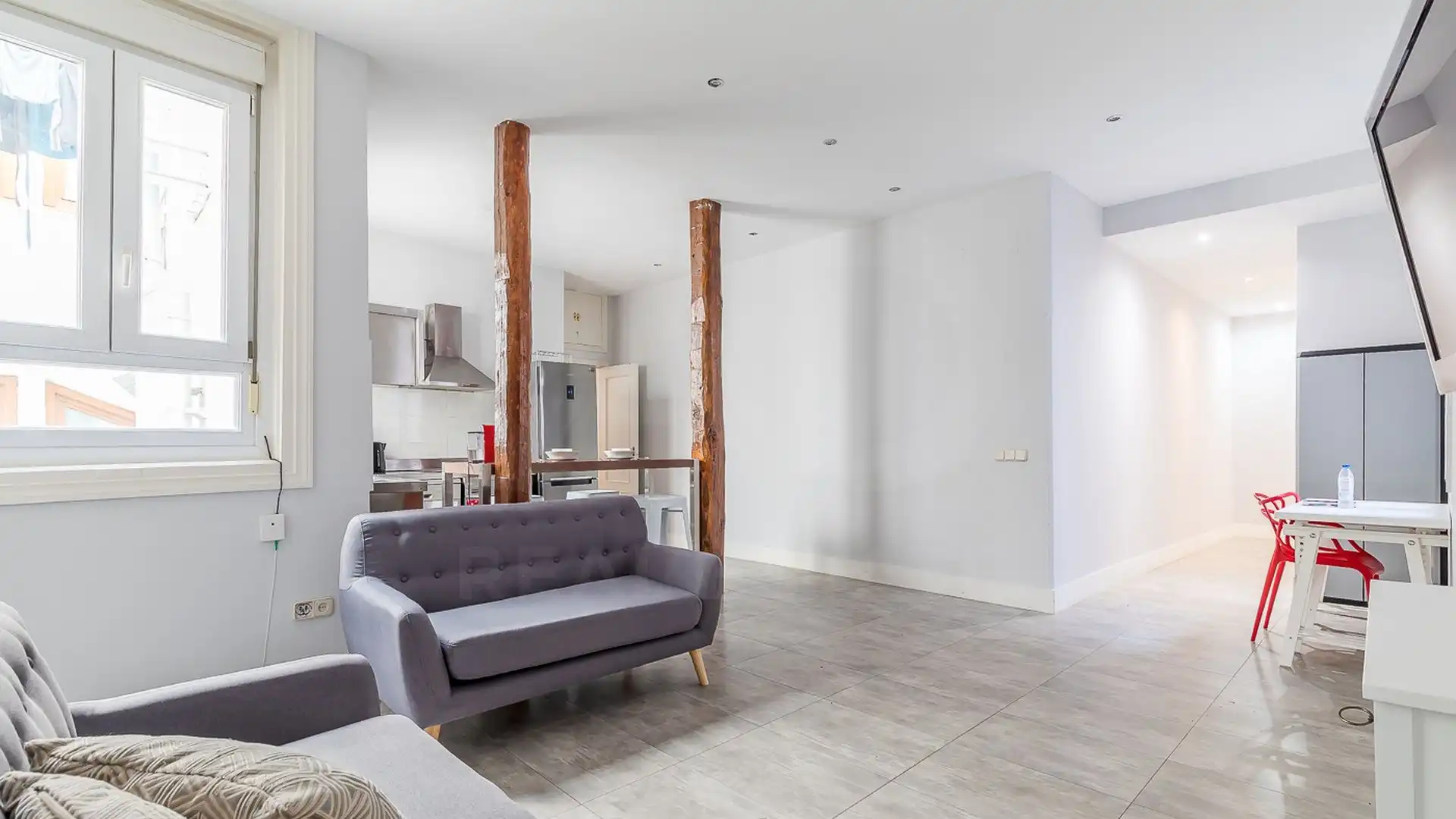 Living room of Flat for rent in Madrid