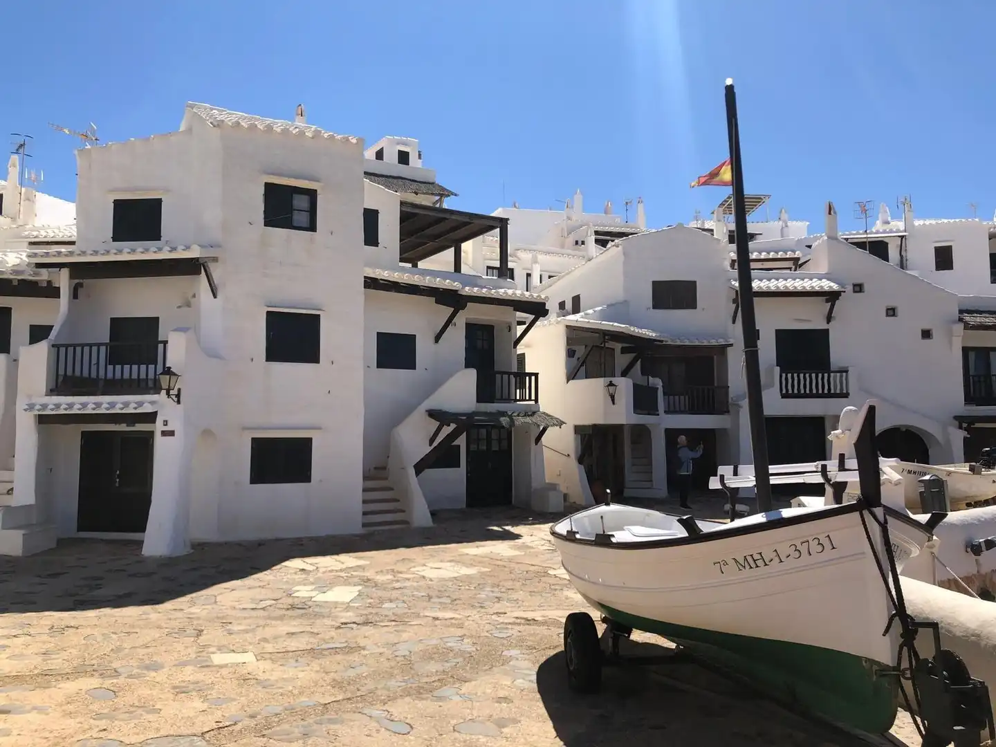 Vista exterior de Apartamento en venta en Sant Lluís con Jardín privado
