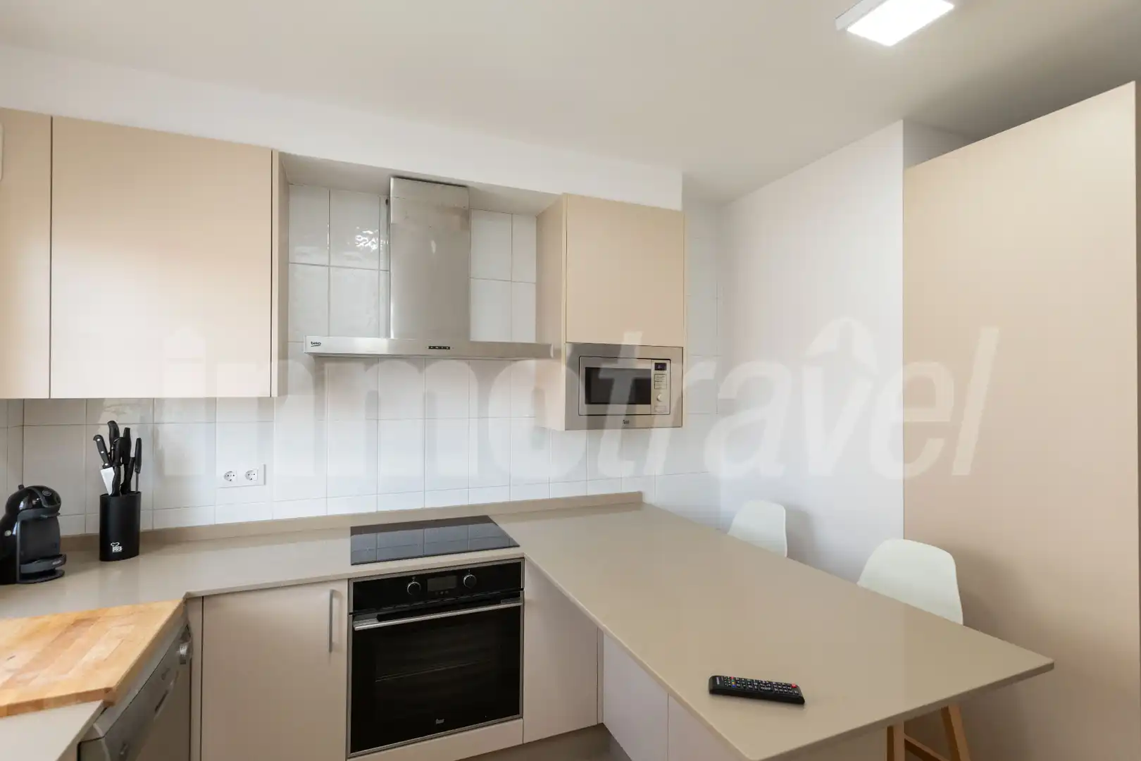 Kitchen of Flat for rent in Sanxenxo  with Heating, Parquet flooring and Furnished