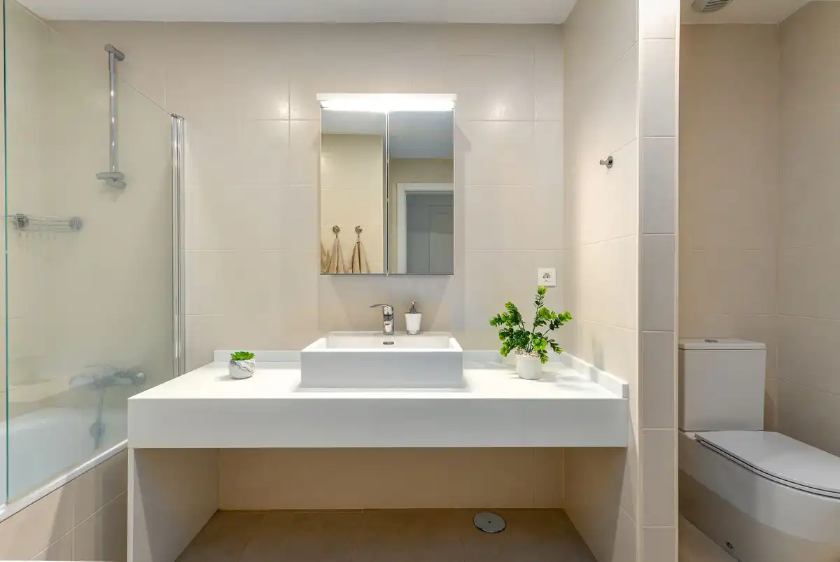Bany de Apartament en venda en Mijas amb Aire condicionat, Terrassa i Moblat