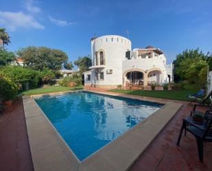 Piscina de Casa o xalet en venda en Dénia amb Aire condicionat, Jardí privat i Terrassa