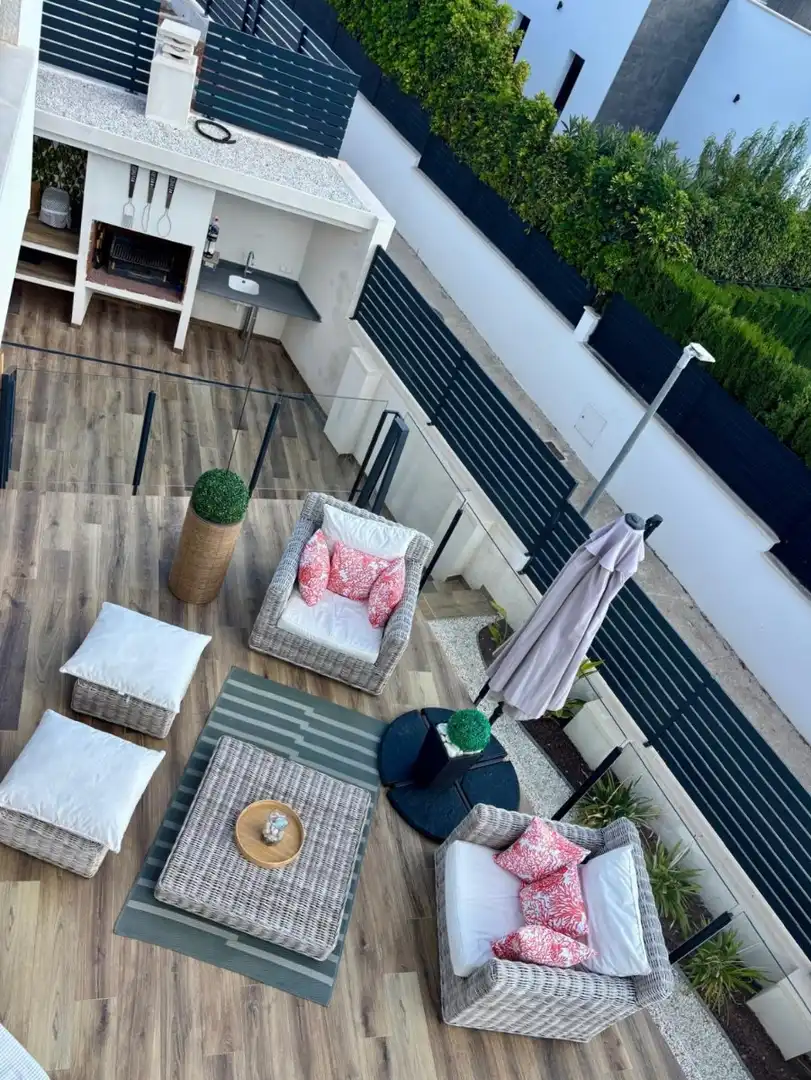 Terrassa de Casa o xalet en venda en Polop amb Aire condicionat, Jardí privat i Terrassa