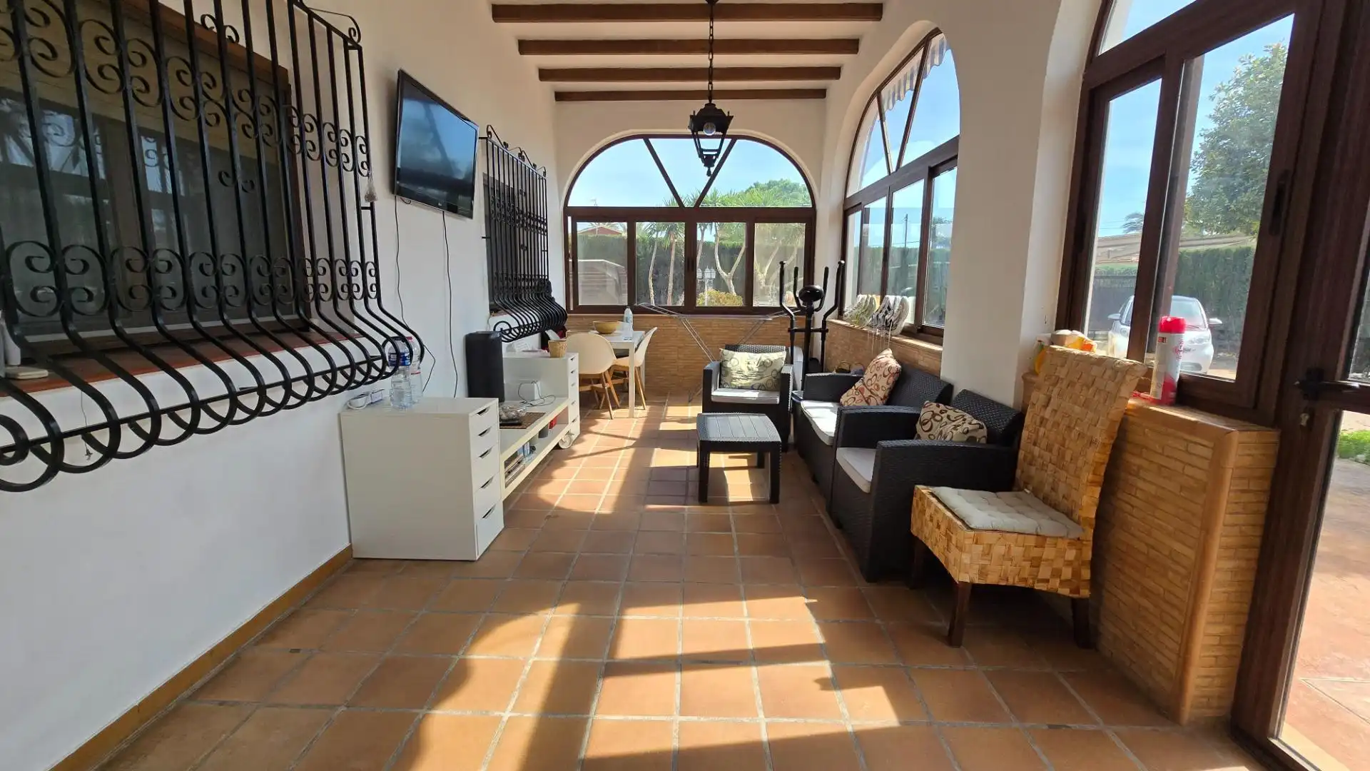 Living room of Houses for sale in Elche / Elx  with Air Conditioner, Private garden and Terrace