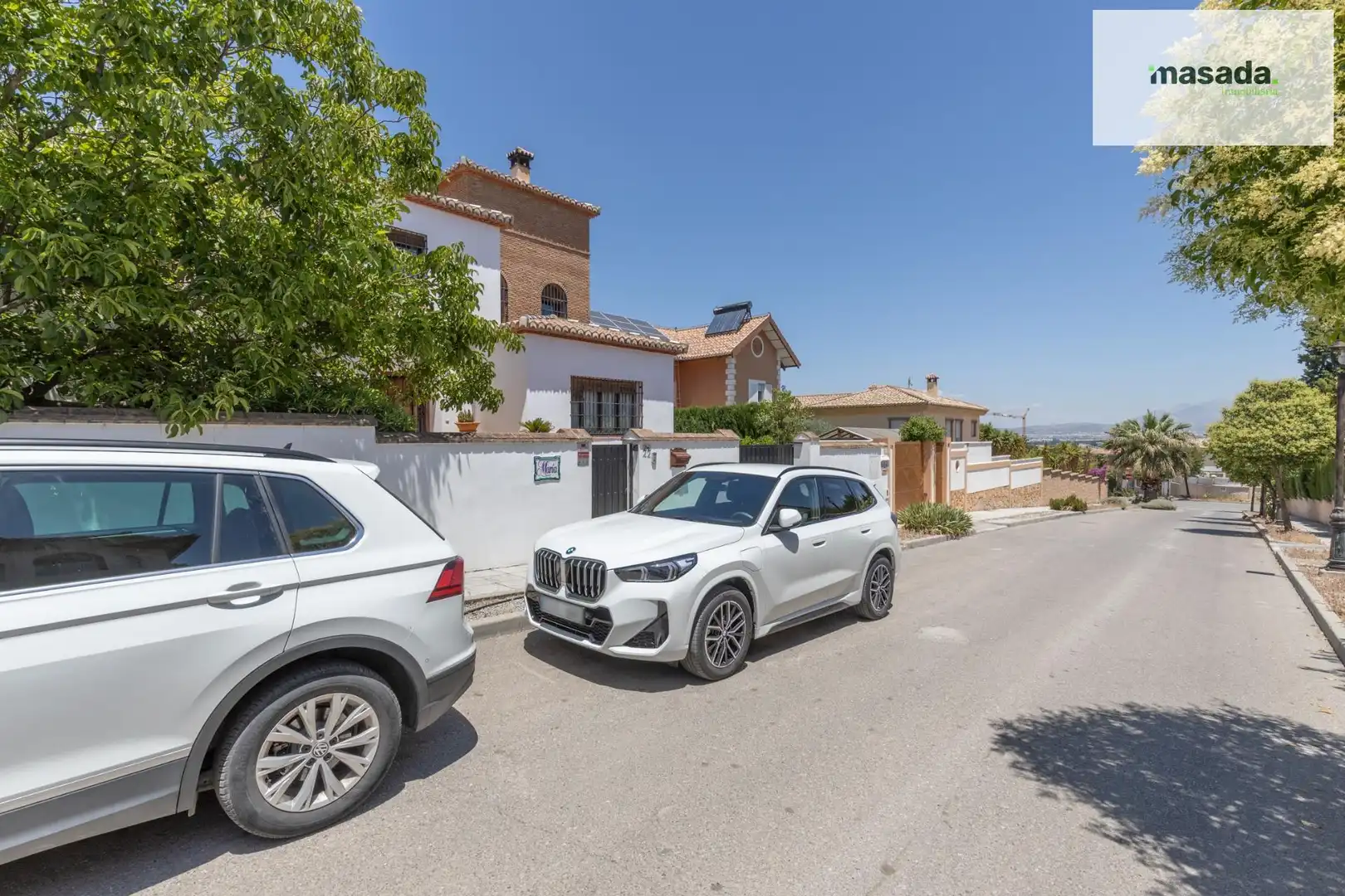 Vista exterior de Casa o chalet en venta en Vegas del Genil con Jardín privado, Piscina y Alarma