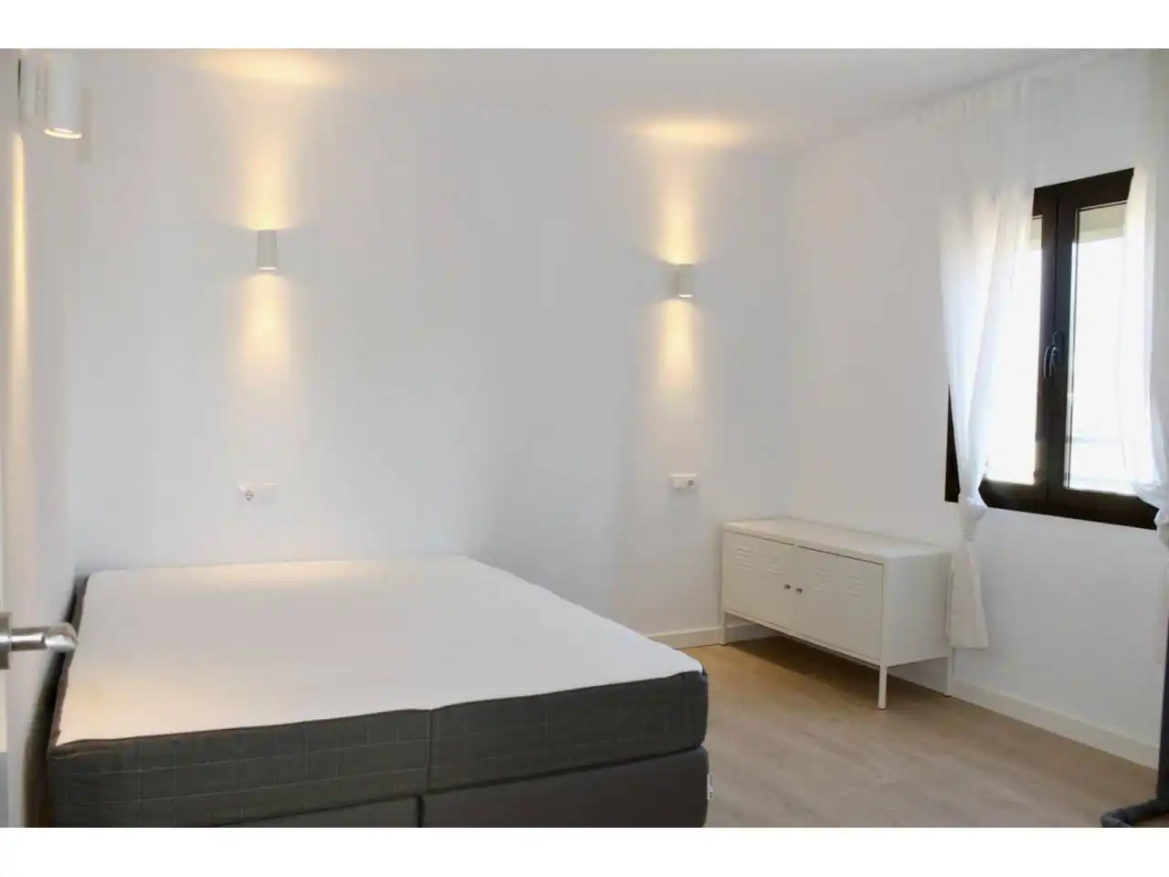 Schlafzimmer von Wohnung zur Miete in  Palma de Mallorca mit Klimaanlage, Heizung und Parkett