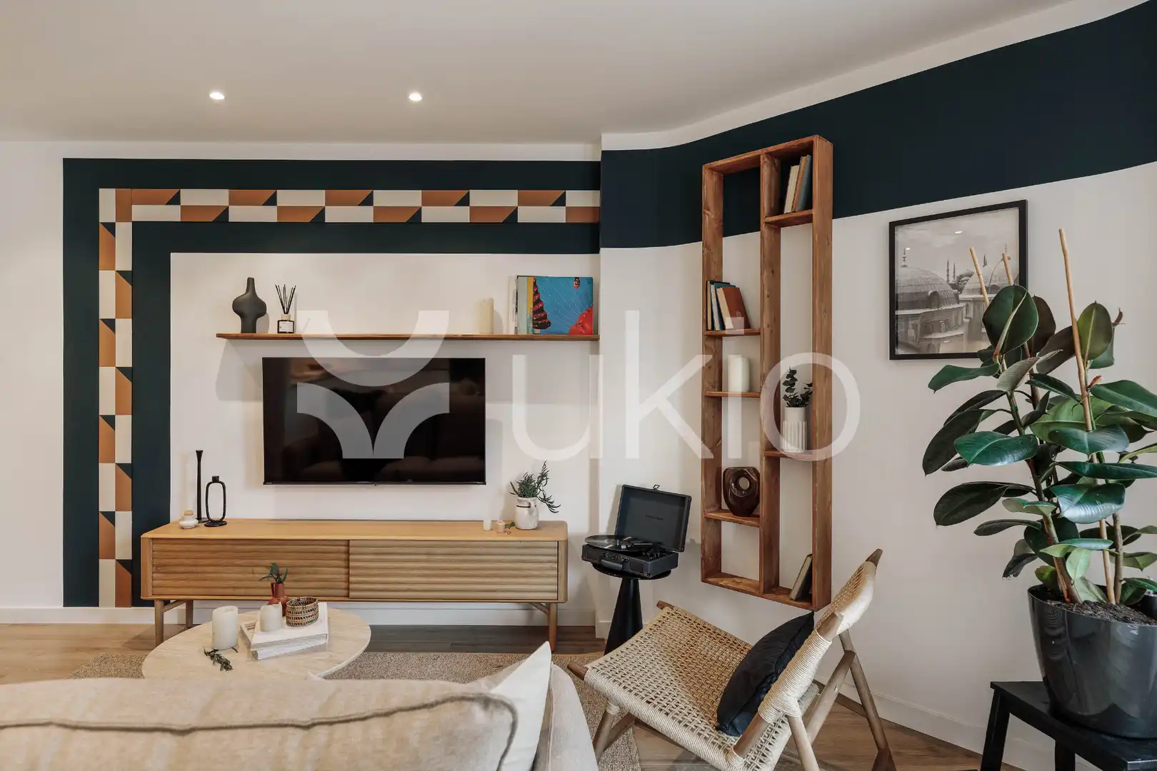 Living room of Apartments for rent in Barcelona  with Air Conditioner, Heating and Terrace