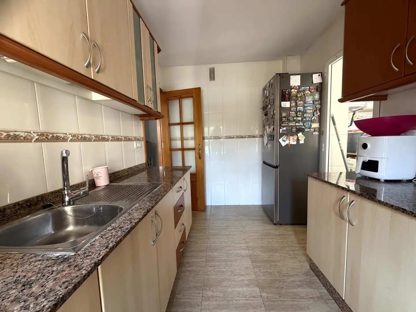 Cuina de Apartament de lloguer en Cartagena amb Aire condicionat i Balcó