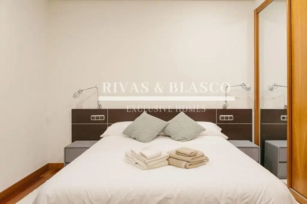 Dormitori de Apartament de lloguer en Donostia - San Sebastián  amb Aire condicionat, Calefacció i Moblat