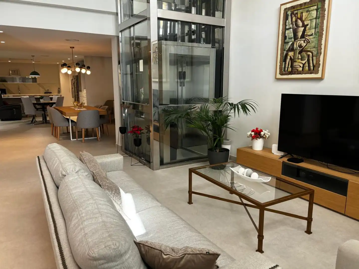 Sala d'estar de Casa o xalet en venda en Moncofa amb Aire condicionat, Calefacció i Terrassa