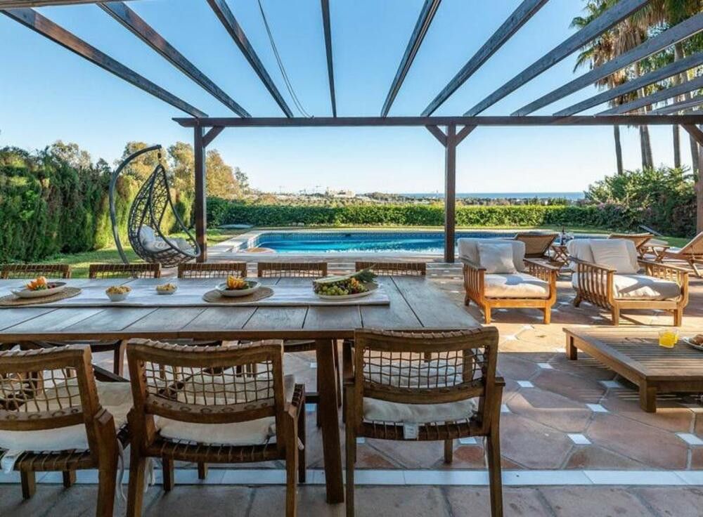 Terrassa de Casa o xalet de lloguer en Marbella amb Aire condicionat, Jardí privat i Terrassa