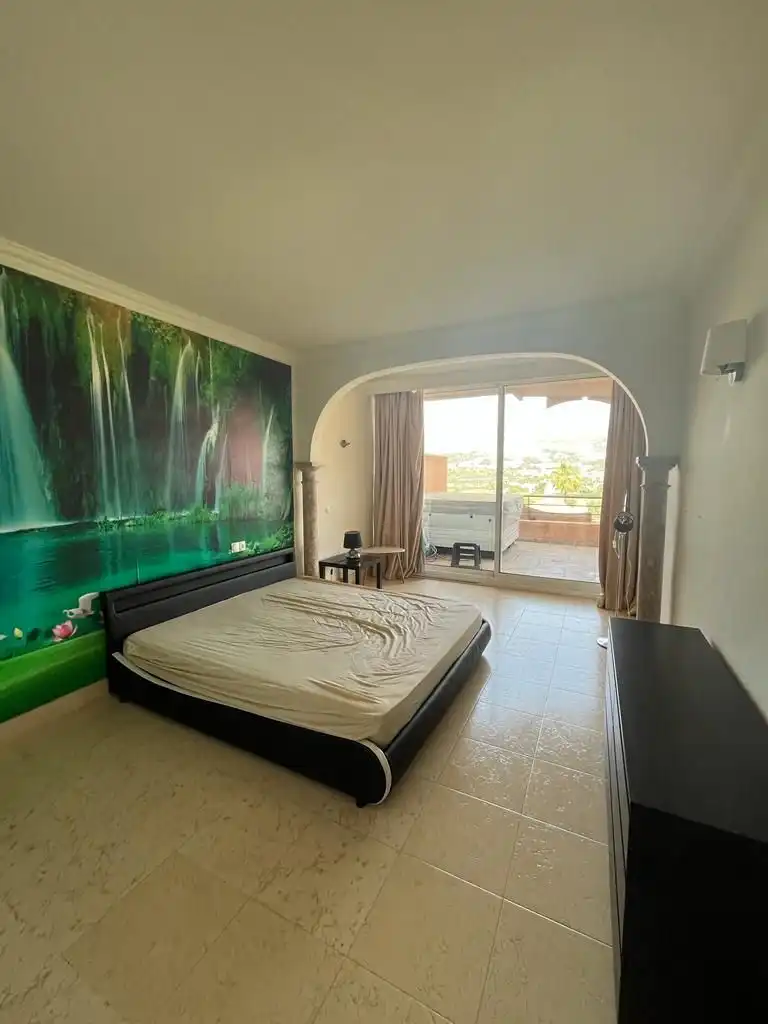 Bedroom of Flat for rent in Marbella  with Air Conditioner, Terrace and Swimming Pool