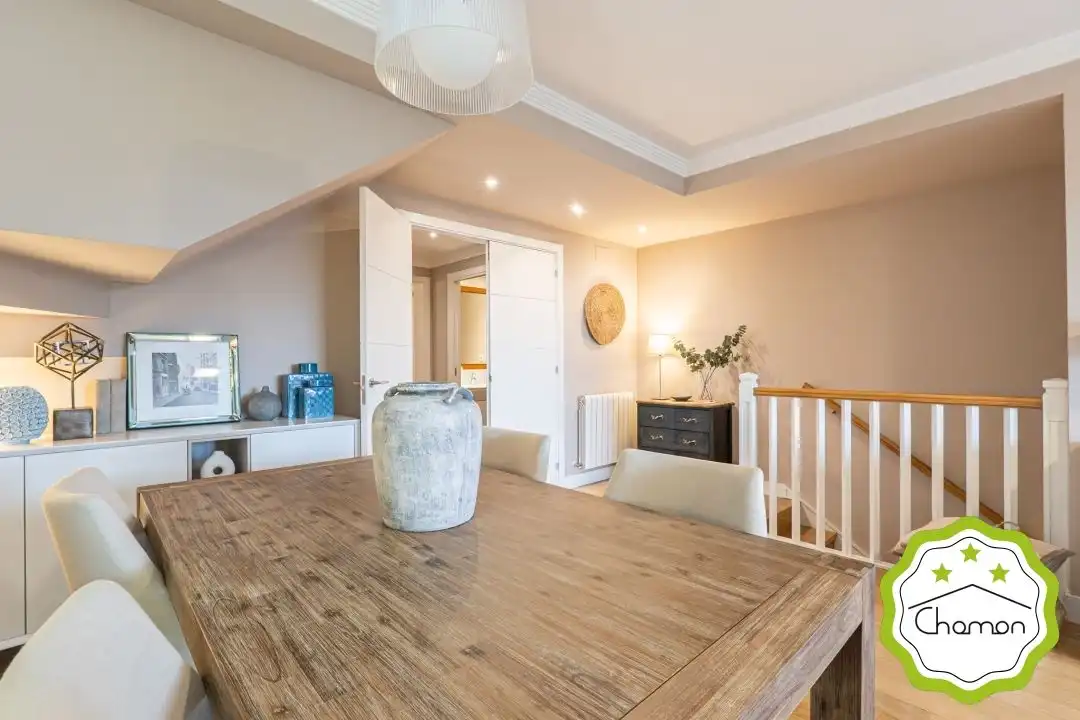 Comedor de Casa adosada en venta en Bilbao  con Calefacción, Jardín privado y Terraza