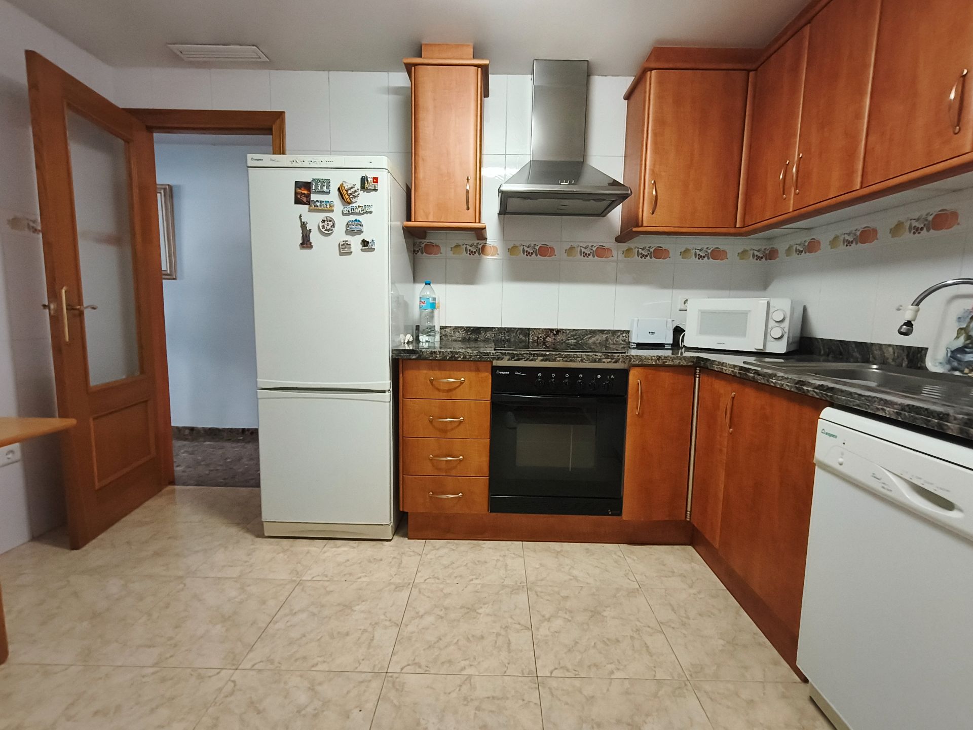 Kitchen of Flat for sale in Gandia  with Air Conditioner, Storage room and Furnished