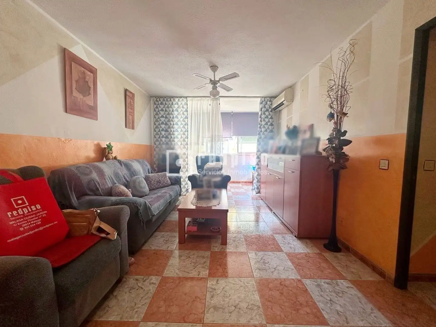 Living room of Flat for sale in Málaga  with Air Conditioner, Heating and Terrace