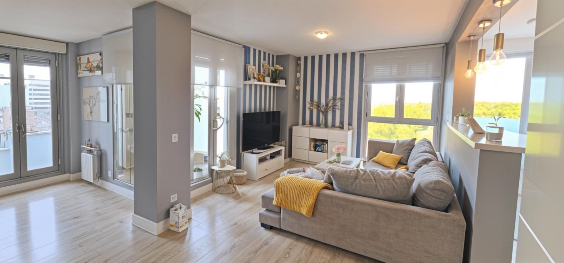 Sala d'estar de Àtic en venda en  Madrid Capital amb Aire condicionat, Calefacció i Jardí privat