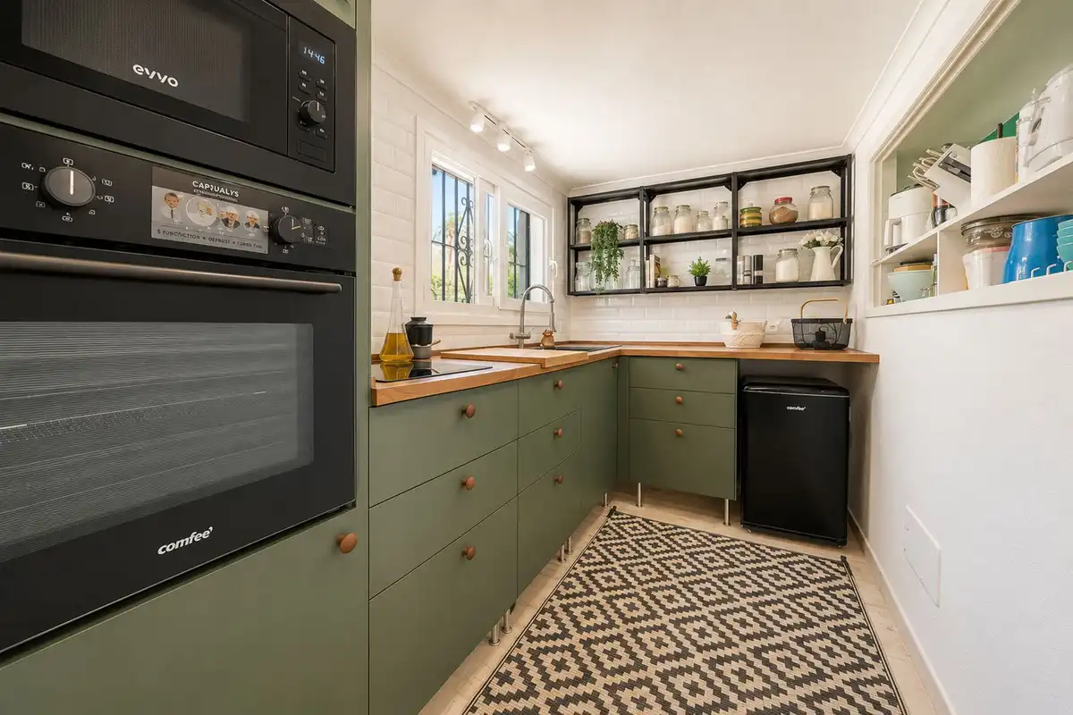 Cocina de Casa adosada en venta en Estepona con Aire acondicionado, Jardín privado y Terraza